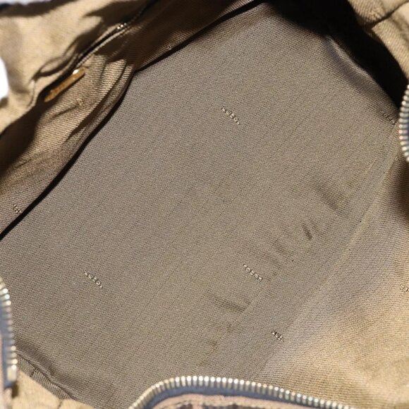 FENDI Zucca Canvas Vanity Hand Bag Black Brown Auth bs29458 - Picture 12 of 16